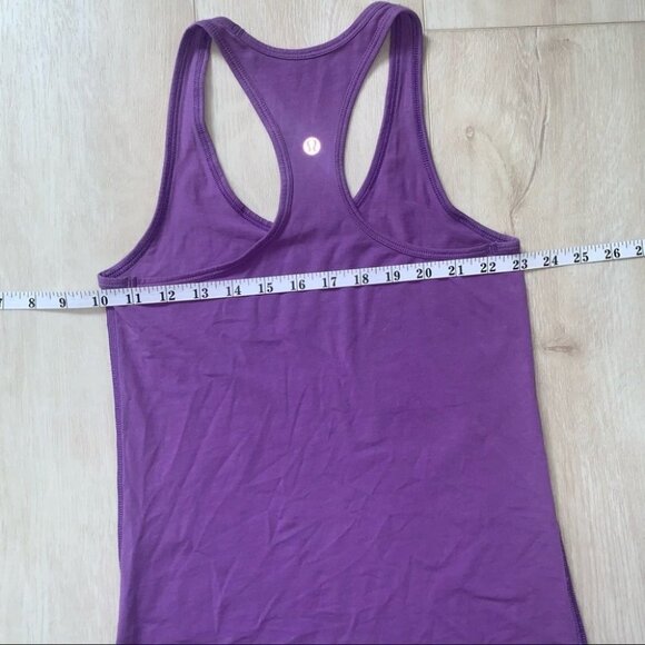 Lululemon Cool Racerback Tank Top Size 4 US Purple Magenta Yoga‎ Athleisure - Picture 10 of 11